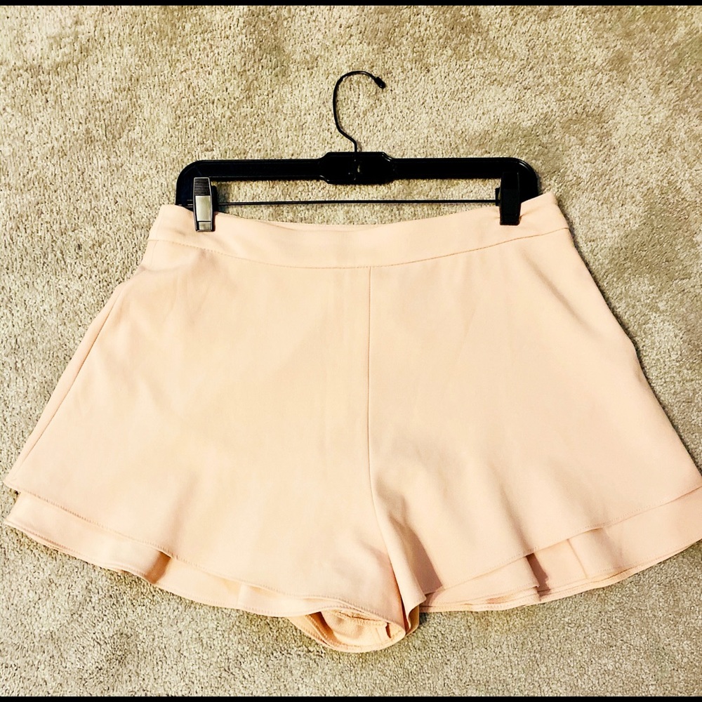 Zara, blush pink, skater shorts